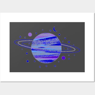 blue universe (planet) Posters and Art